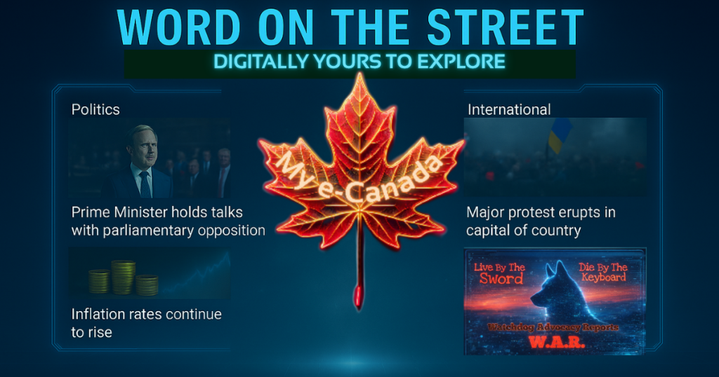 Wayne A. Cargill ~ Client Scout graphic design for Wayne A. Cargill Agency My e-Canada Word No The Street News logo
