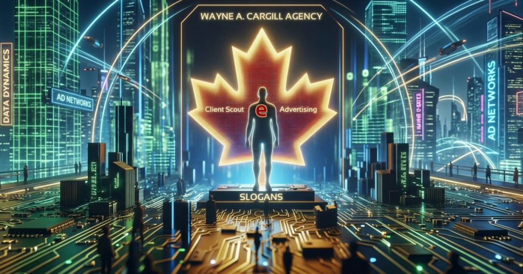 Wayne A. Cargill ~ Client Scout graphic design for Wayne A. Cargill Agency Client Scout e-Advertising Slogans Logo used on My e-Canada Word On The Street Indefinite Suspension To Cuba: Sunwing and WestJet Cancel All Flights News Investigative Exposé and Advanced Image Cloning digital gallery